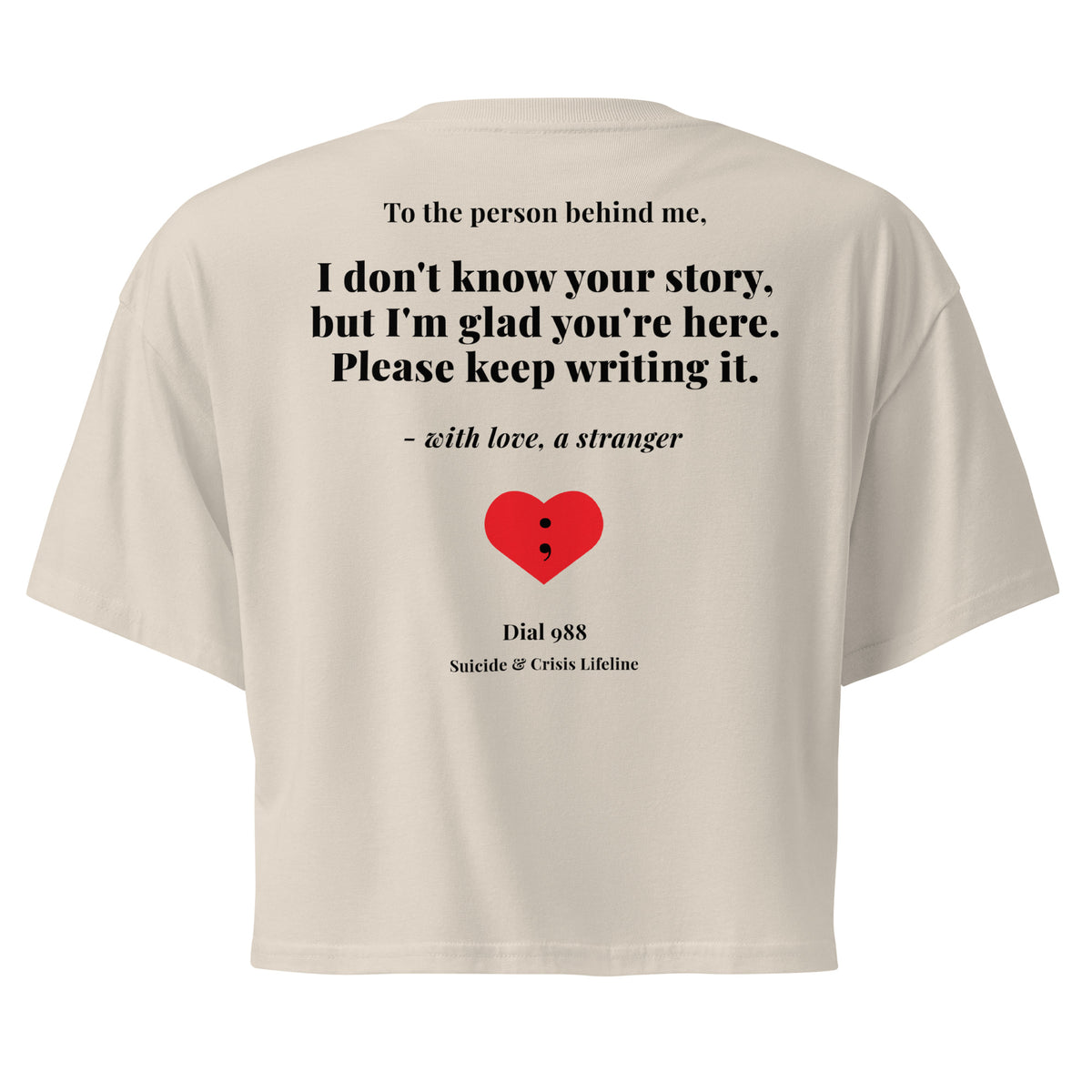 I Don't Know Your Story Crop Top