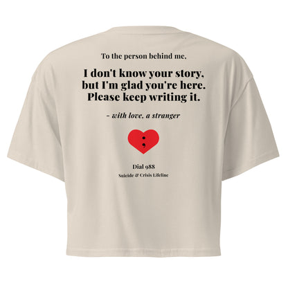 I Don't Know Your Story Crop Top