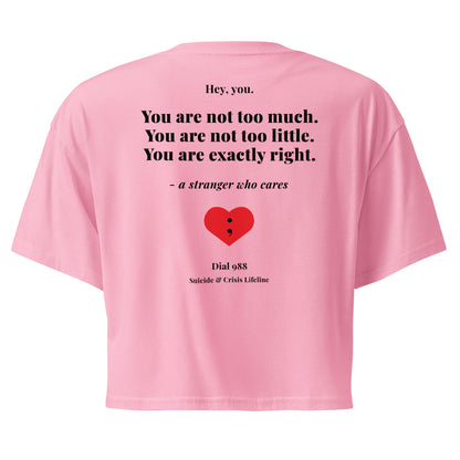 You Are Exactly Right Crop Top
