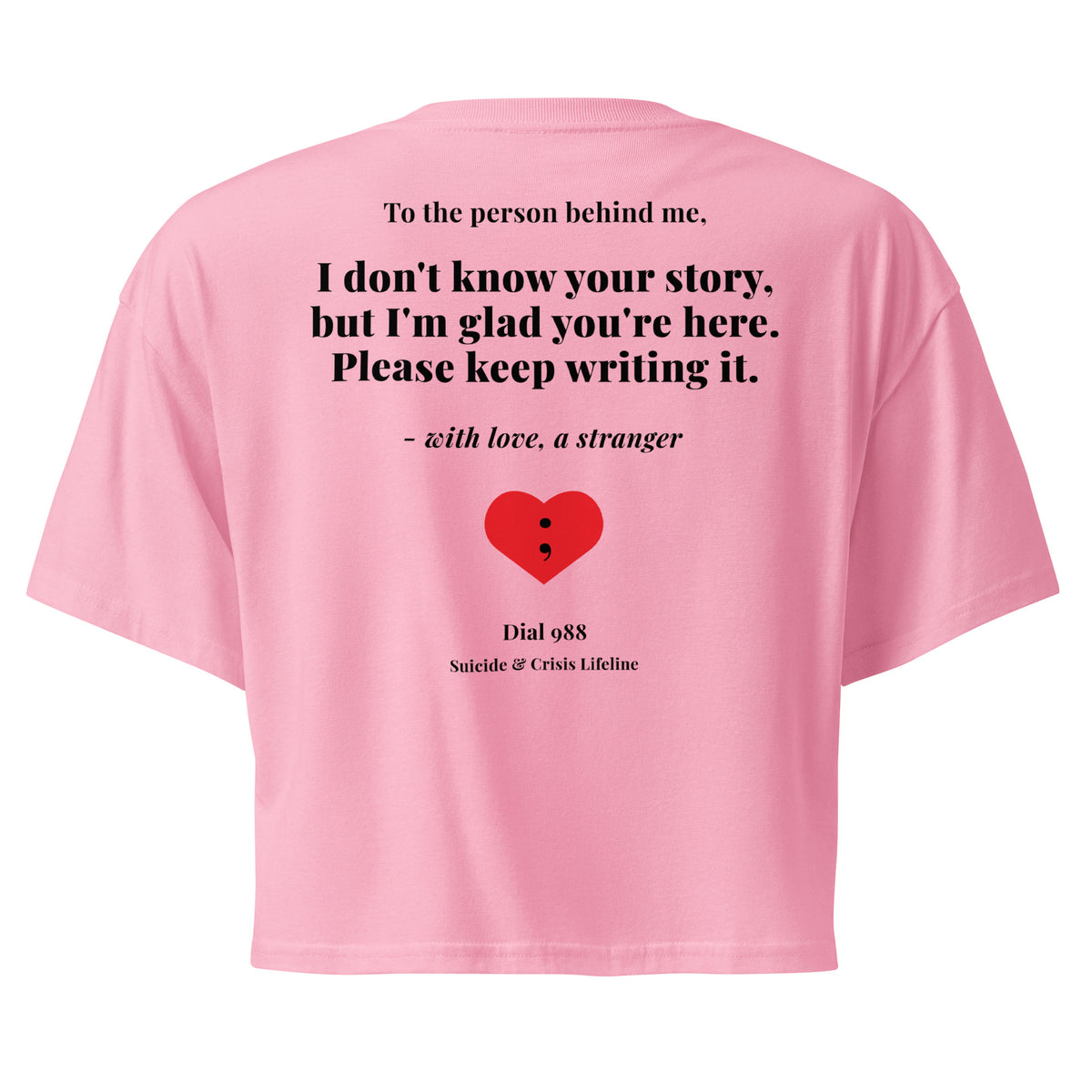 I Don't Know Your Story Crop Top