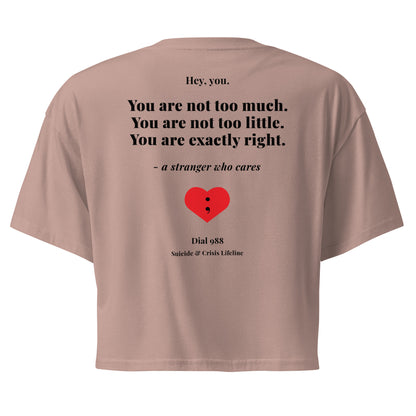 You Are Exactly Right Crop Top