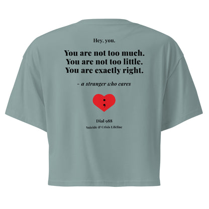 You Are Exactly Right Crop Top