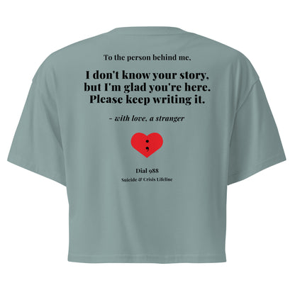 I Don't Know Your Story Crop Top