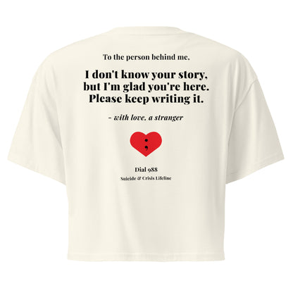 I Don't Know Your Story Crop Top