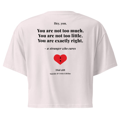 You Are Exactly Right Crop Top